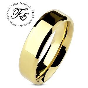 Men's Gold Wedding Ring Band - Gold Wedding Ring For Guys